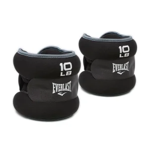 Pesas Tobilleras Everlast 20LB ajuste cómodo para piernas