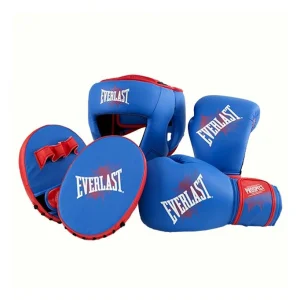 Set de Boxeo Everlast Junior Azul 8oz