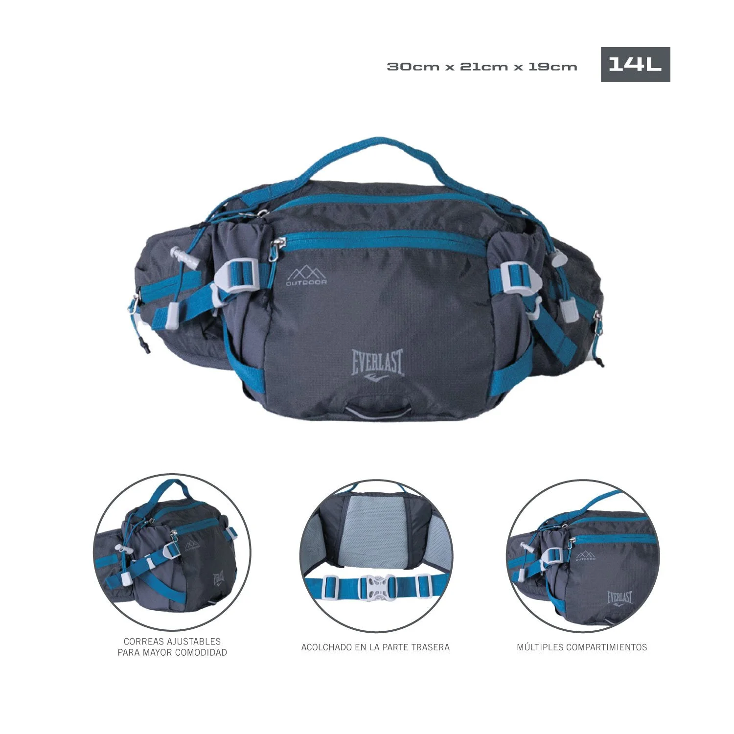 Bolso Everlast Cintura Deportiva Resistente Bolso Everlast Cintura Deportiva Llevar