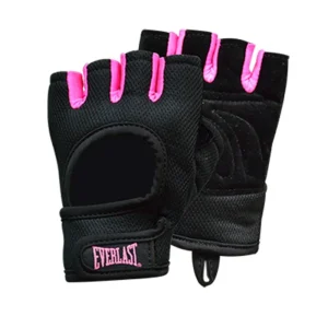 Guantes de Pesas Everlast Comodos Velvet BK/PK para gimnasio