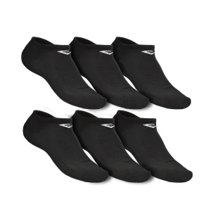 medias deportivas corta everlast, paquete de 6 pares