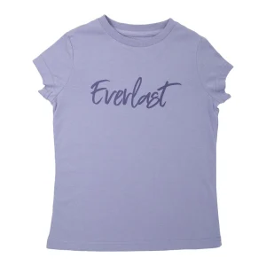 Ofertas t-shirt everlast jr logo para niñas, transpirable y suave