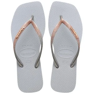sandalias havaianas slim square glt, sandalias de caucho