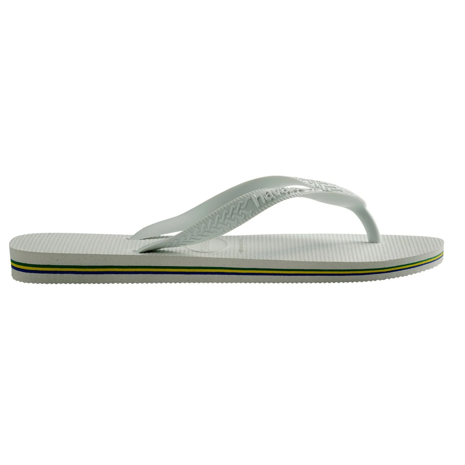 Sandalias Havaianas Brasil Fc Versatiles detalle de la suela de las sandalias havaianas