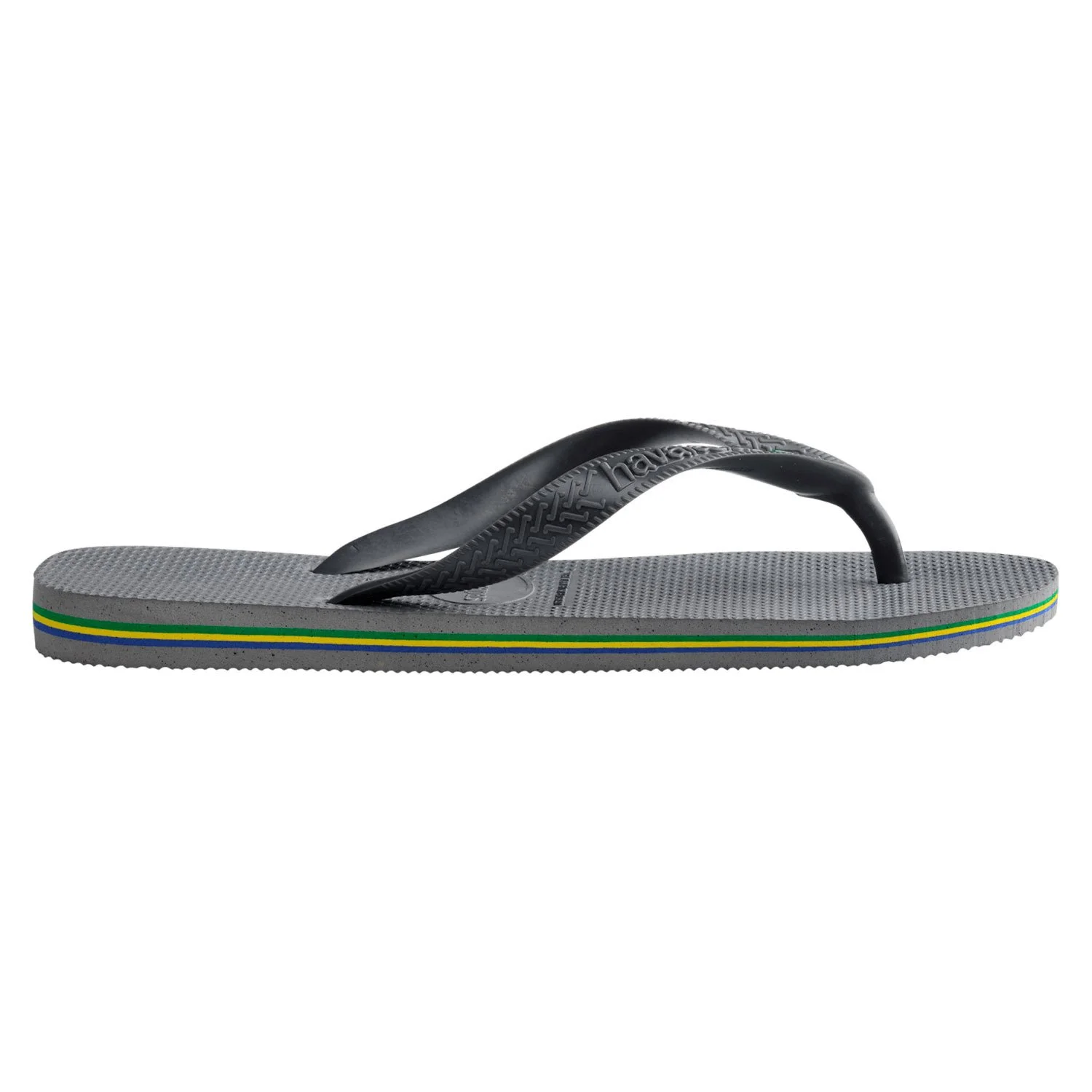 Sandalias Havaianas Brasil Fc Comodas Caucho detalle de la suela de las sandalias