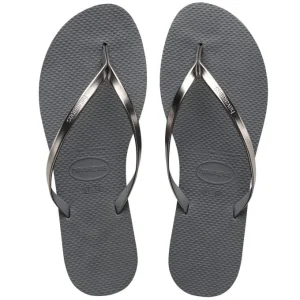 sandalias havaianas you metallic fc moda, sandalias de caucho