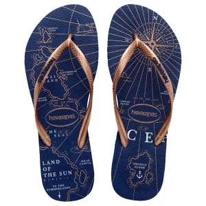 sandalias havaianas slim nautical, sandalias de caucho