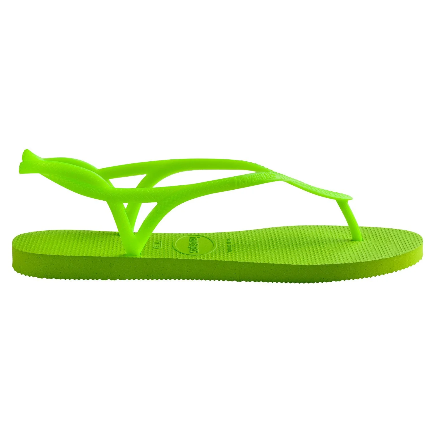 Sandalias Comodas Havaianas Luna Fc Caucho detalles de la sandalia, hebilla y tiras