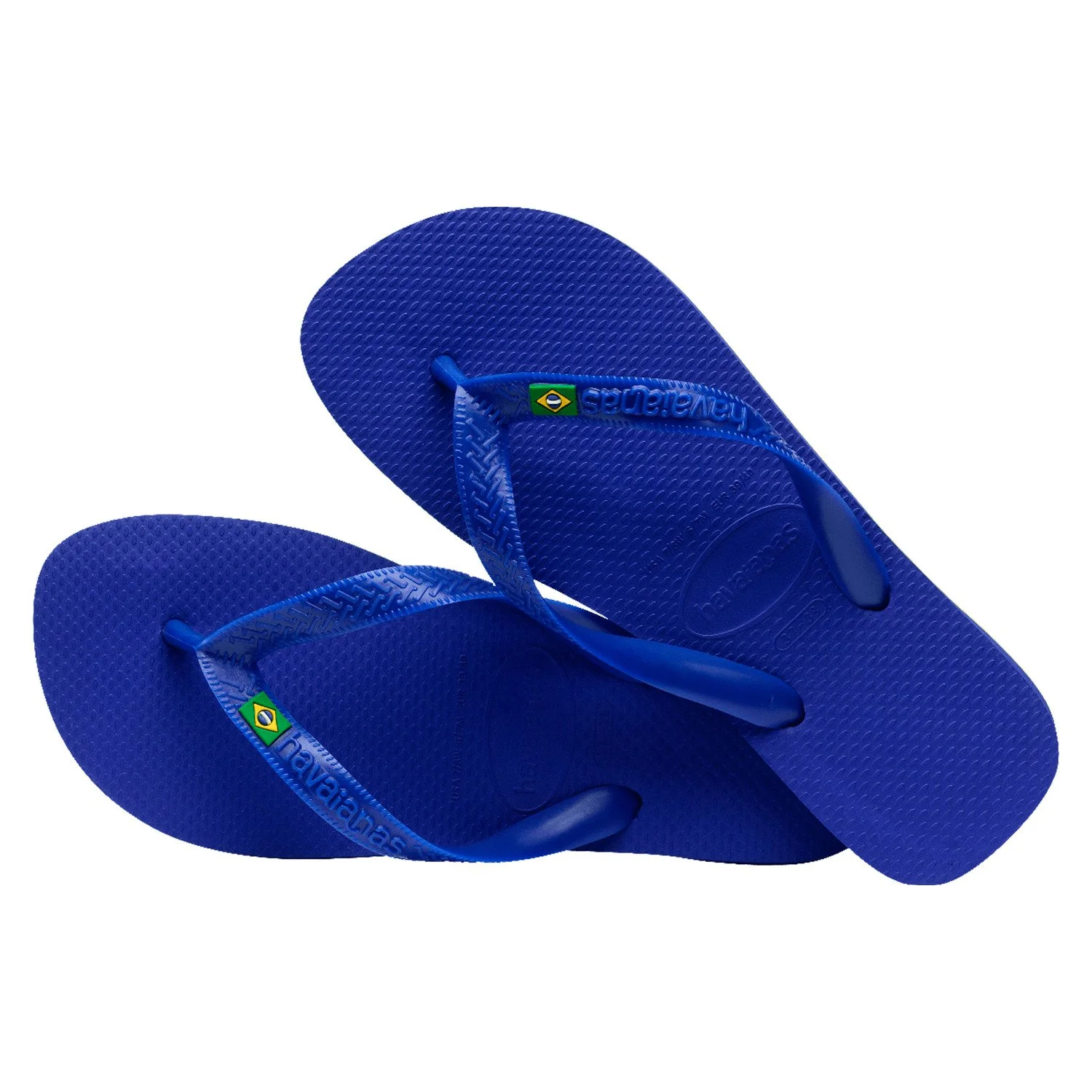 Sandalias Havaianas Brasil Fc Caucho vista superior de las sandalias havaianas