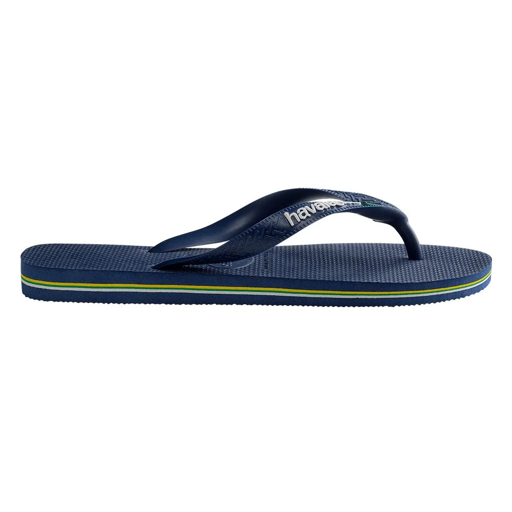 Sandalias Havaianas Brasil Logo Fc Caucho detalle del logo de Brasil en las sandalias
