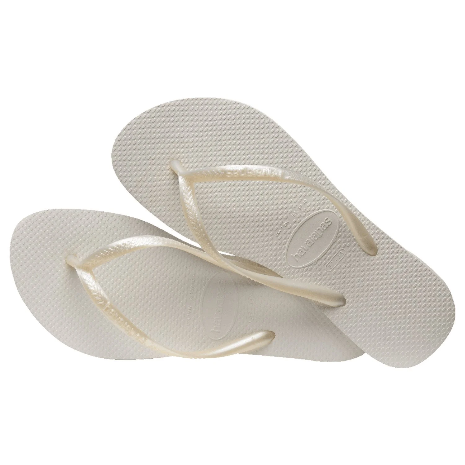 Sandalias Havaianas Slim Fc Modernas Caucho vista lateral de las sandalias havaianas slim fc