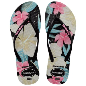 sandalias havaianas slim floral fc, sandalias de caucho