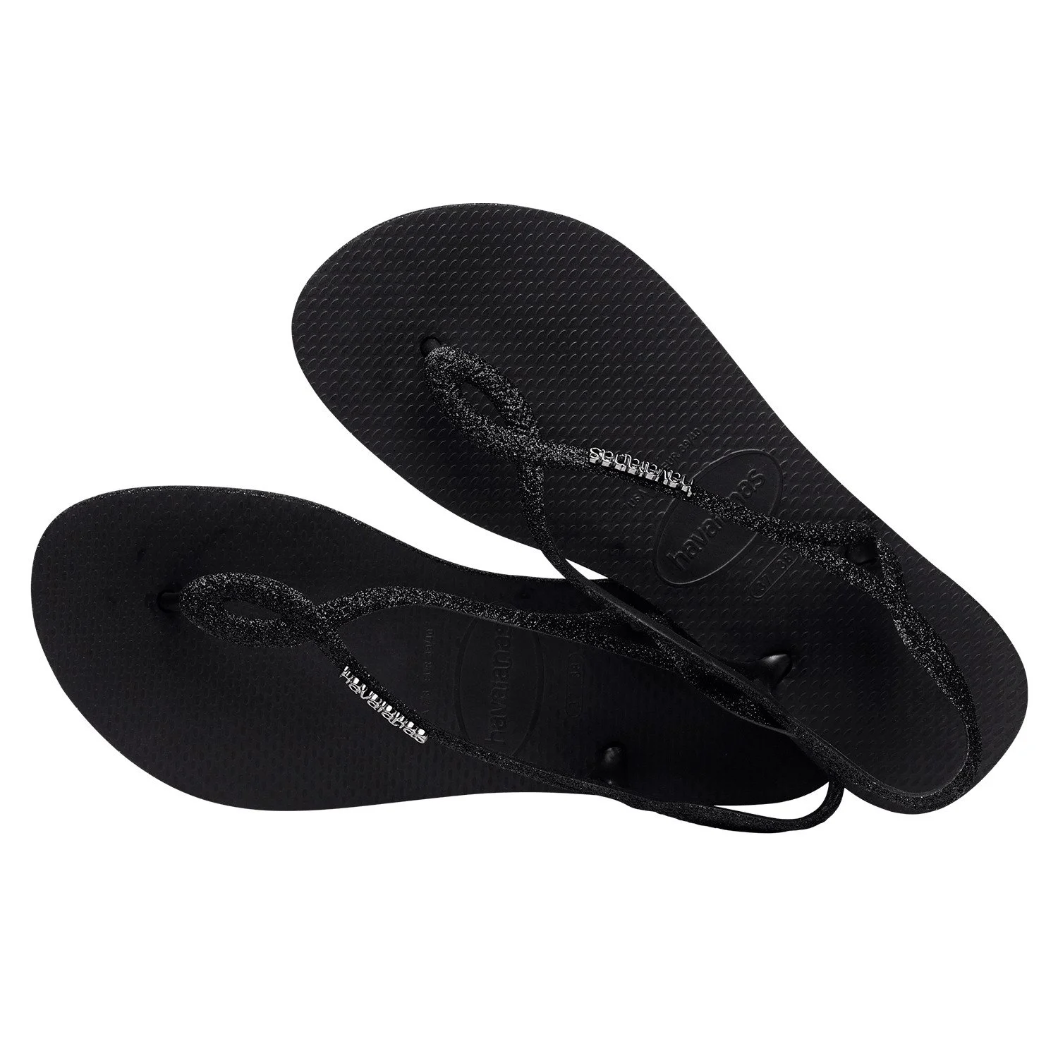 Sandalias Havaianas Luna Sparkle Fc Caucho vista superior de las sandalias havaianas
