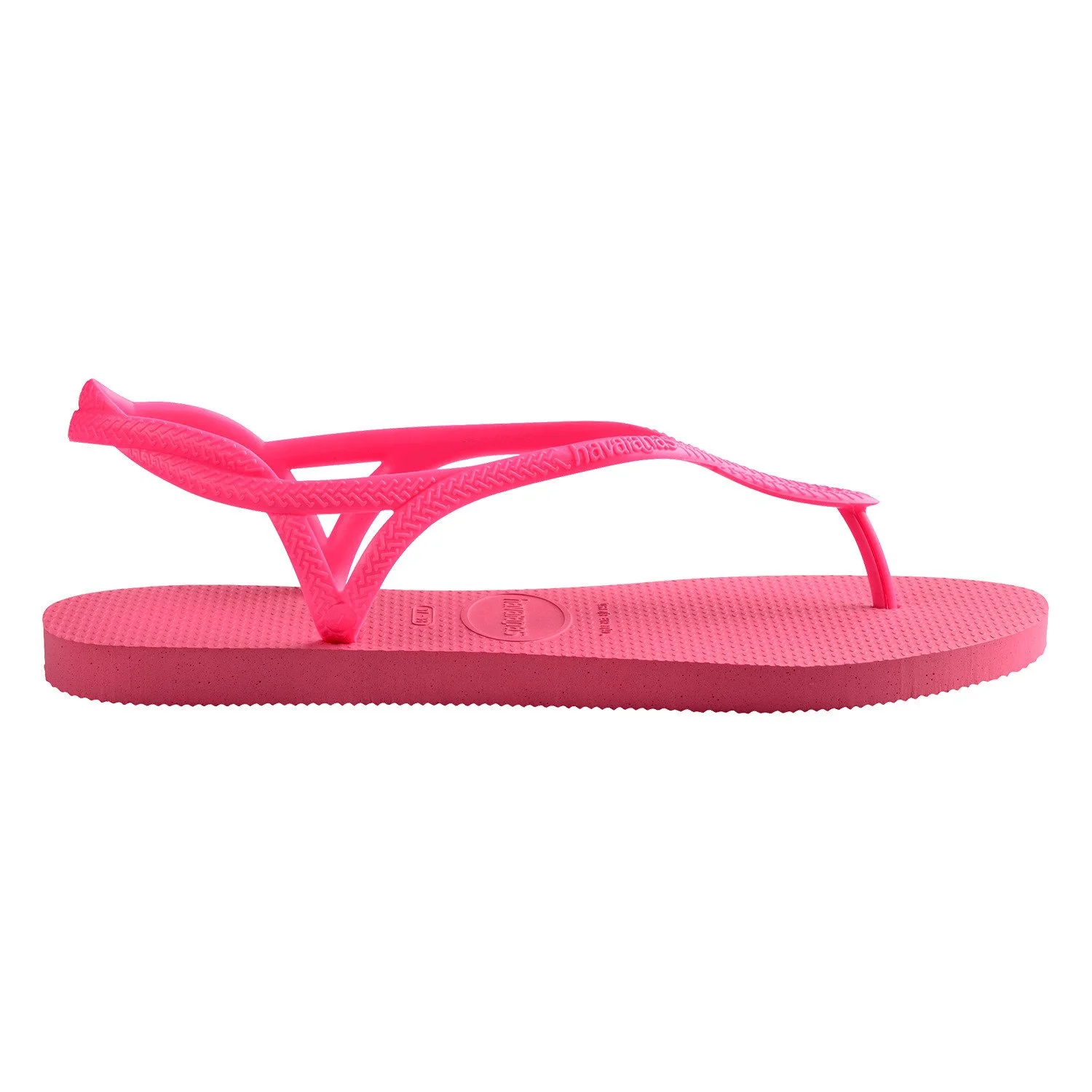 Sandalias Havaianas Luna Fc Originales De Caucho detalle de la suela de las sandalias
