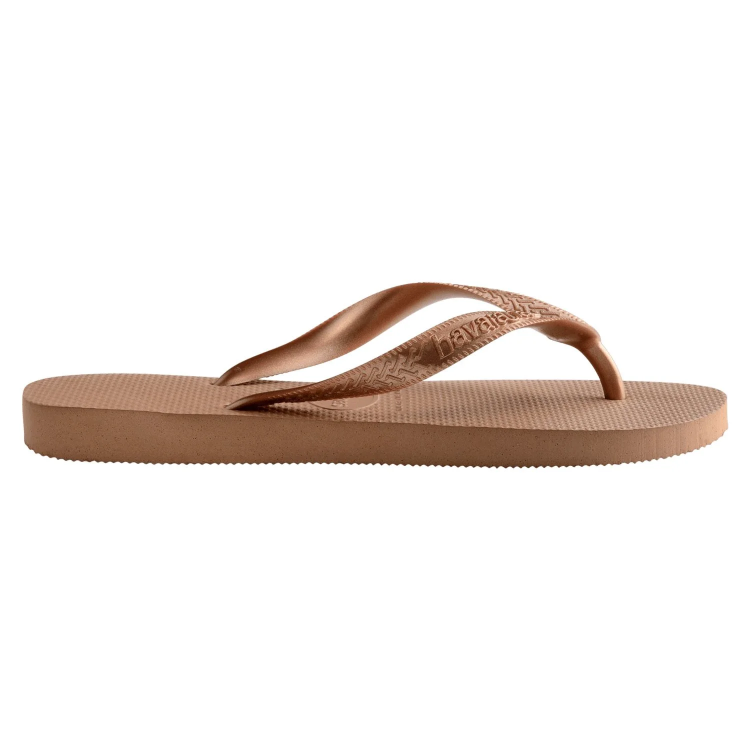 Sandalias Havaianas Top Tiras Fc Caucho detalles de la suela de las sandalias havaianas