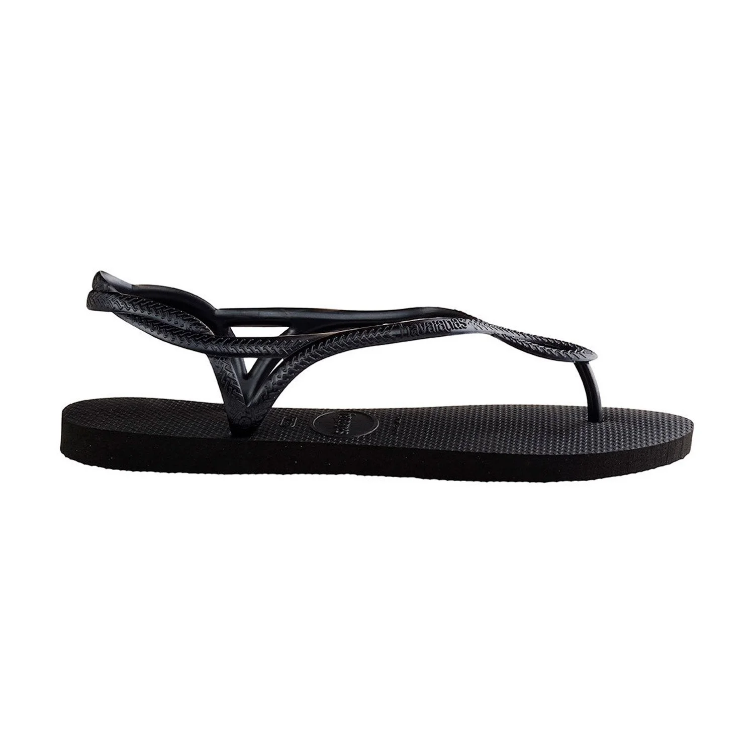 Sandalias Havaianas Luna Fc Caucho detalle de la suela de las sandalias havaianas luna fc