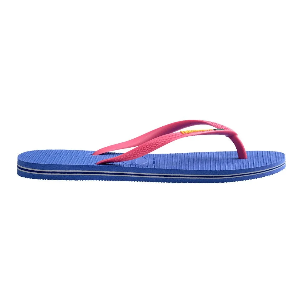 Sandalias Havaianas Slim Brasil Fc Caucho detalle de la suela de las sandalias havaianas slim brasil fc