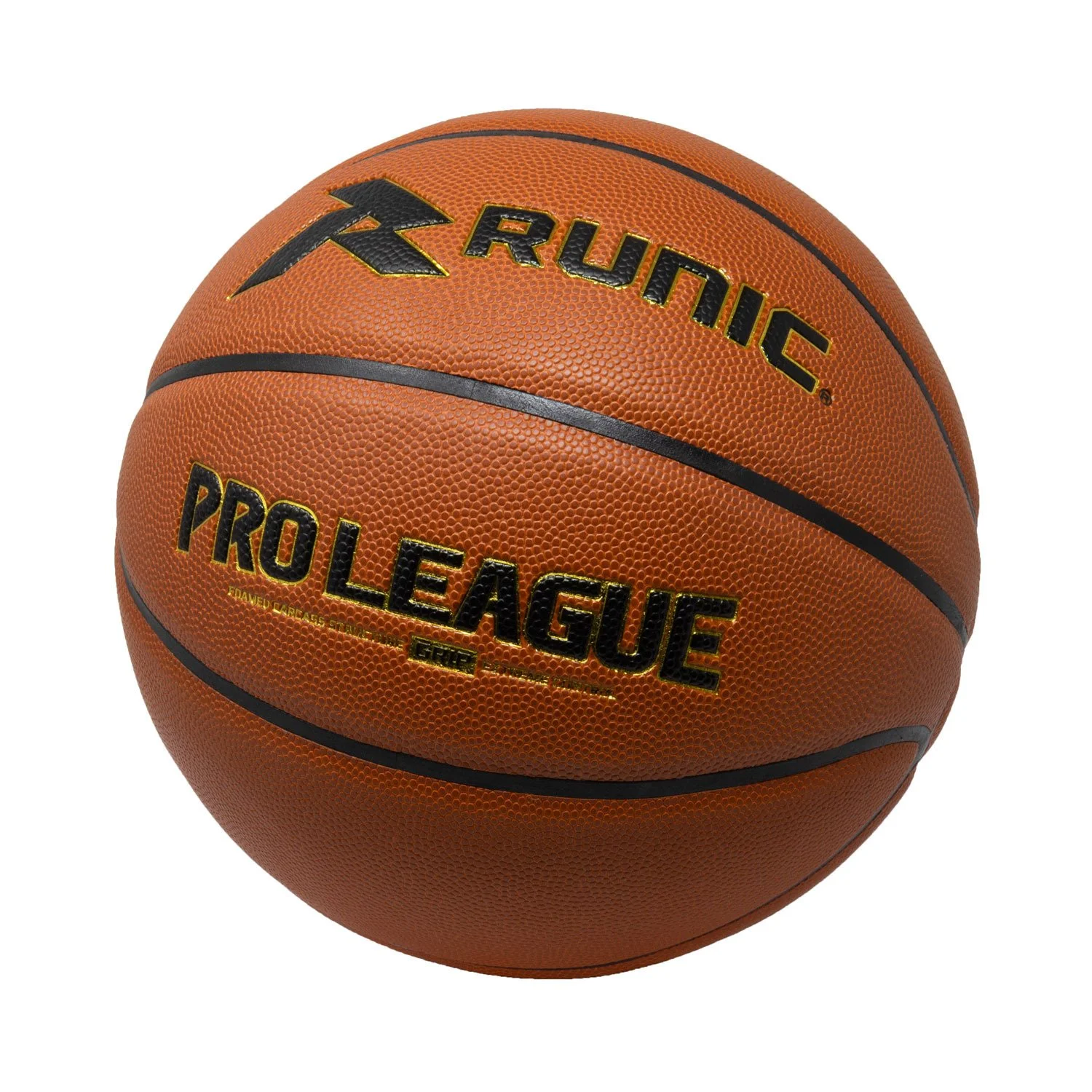 Balon De Baloncesto 7 Pro League Runic Cuero detalle del balon de baloncesto 7 pro league runic