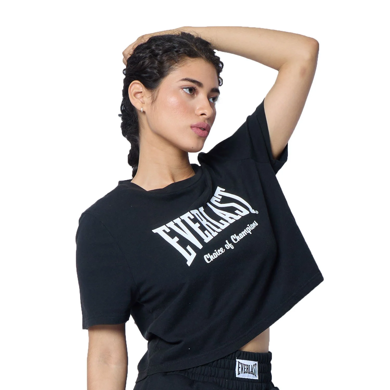 Crop Top Everlast Champion Poliester textura y material del crop top