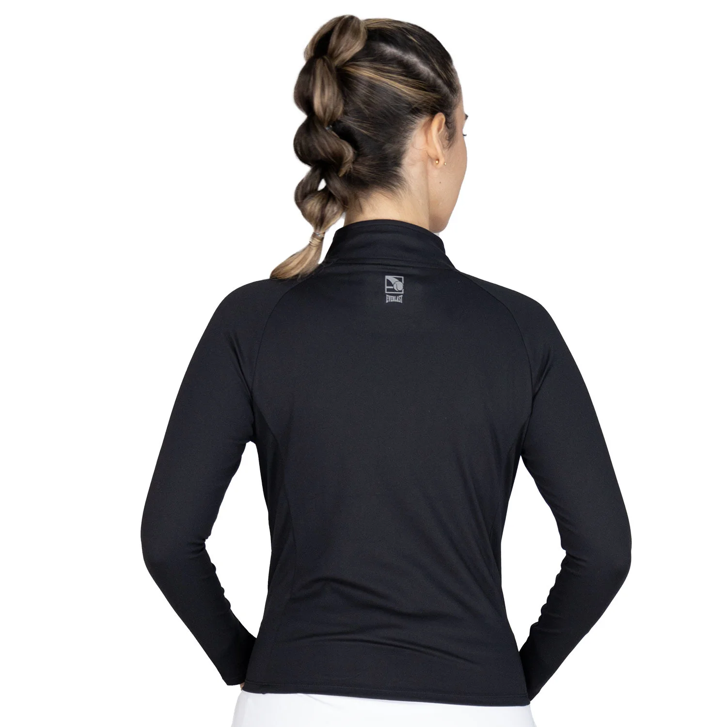 Jacket Everlast Spin Poliester detalle de la chaqueta, cierre frontal