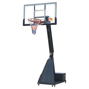 tablero con poste y base de hierro para deportes