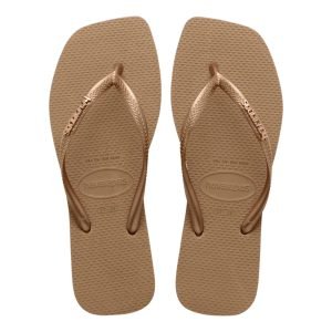 Sandalias slim logo metallic havaianas confort y estilo