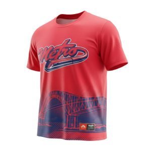 sueter de beisbol metro rojo, 100% poliéster