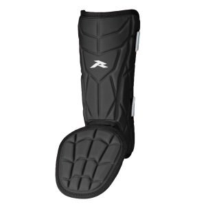 espinillera de bateador runic negra, protección para piernas