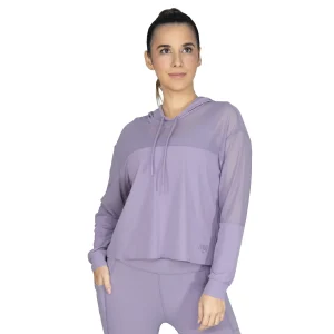 Ofertas Buzo capucha lila Everlast Eos mujer