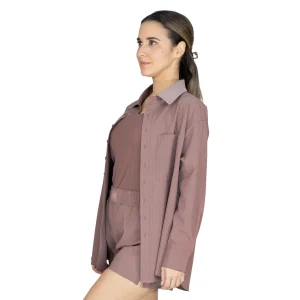 Camisa Oversized Moka Everlast Luxe Camisa Oversized Moka Everlast Luxe