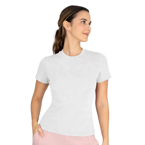 Home old Camiseta deportiva blanca Everlast Essential mujer manga corta