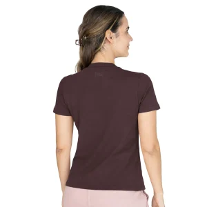 Ofertas Camiseta deportiva marron Everlast Essential mujer manga corta