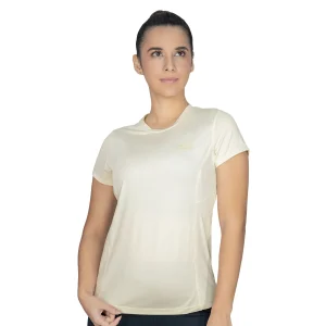 Ofertas Camiseta deportiva mujer Everlast Impact color crema manga corta