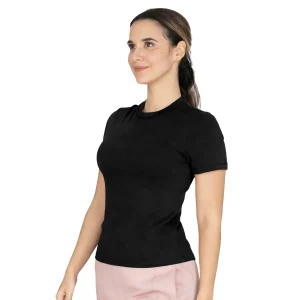 Ofertas Camiseta deportiva negra Everlast Essential manga corta para mujer