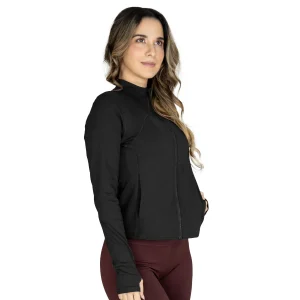 Chaqueta everlast negra Atlas para mujer vista frontal