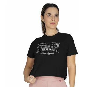 Ofertas Crop top deportivo negro Everlast Greatness mujer