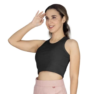 Crop Top Everlast Acanalado Negro Crop Top Everlast Acanalado Negro