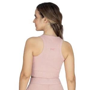 Crop Top Rosa Everlast Acanalado Crop Top Rosa Everlast Acanalado