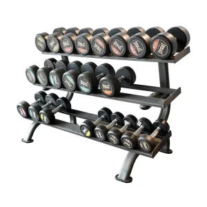 Rack Mancuernas 3 Niveles para Gimnasio