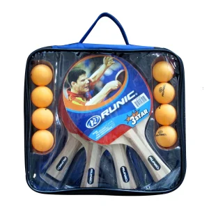 Set Ping Pong Runic con 4 raquetas y 4 bolas