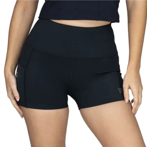 Ofertas Short deportivo dama Everlast Power-Bold color negro para mujer