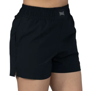 Short deportivo negro Everlast Luxe para mujer