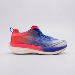 Zapatillas Elite Blast-D2 de Everlast para dama en colorway Naranja/Azul/Blanco, running responsivo de velocidad.