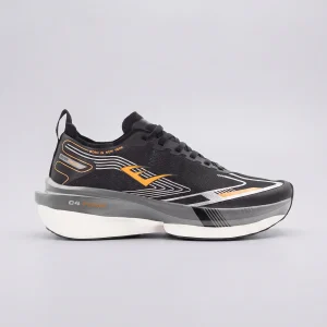 Zapatillas Elite Venom-C1 Everlast para hombre en color Negro/Naranja/Blanco, vista lateral