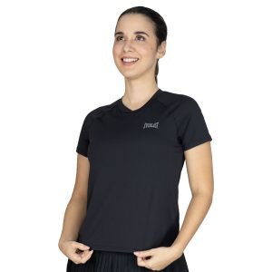 Ofertas Camiseta Everlast negra para mujer, línea Set