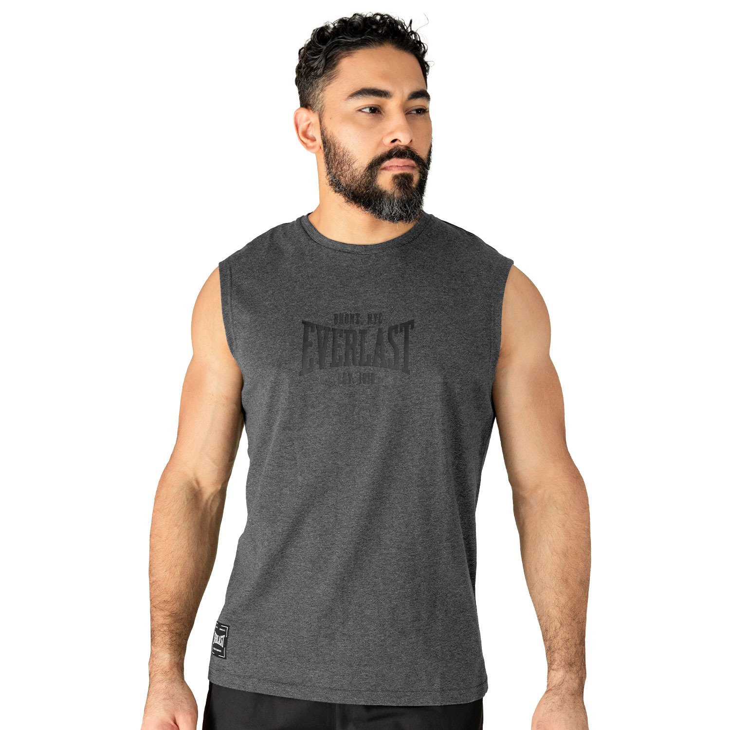 Camiseta Sin Mangas Gris Everlast Camiseta sin mangas gris Everlast Essentials para hombre